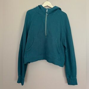{Lululemon} Scuba Oversized Half-Zip Hoodie Sweatshirt in Storm Teal - XL / XXL